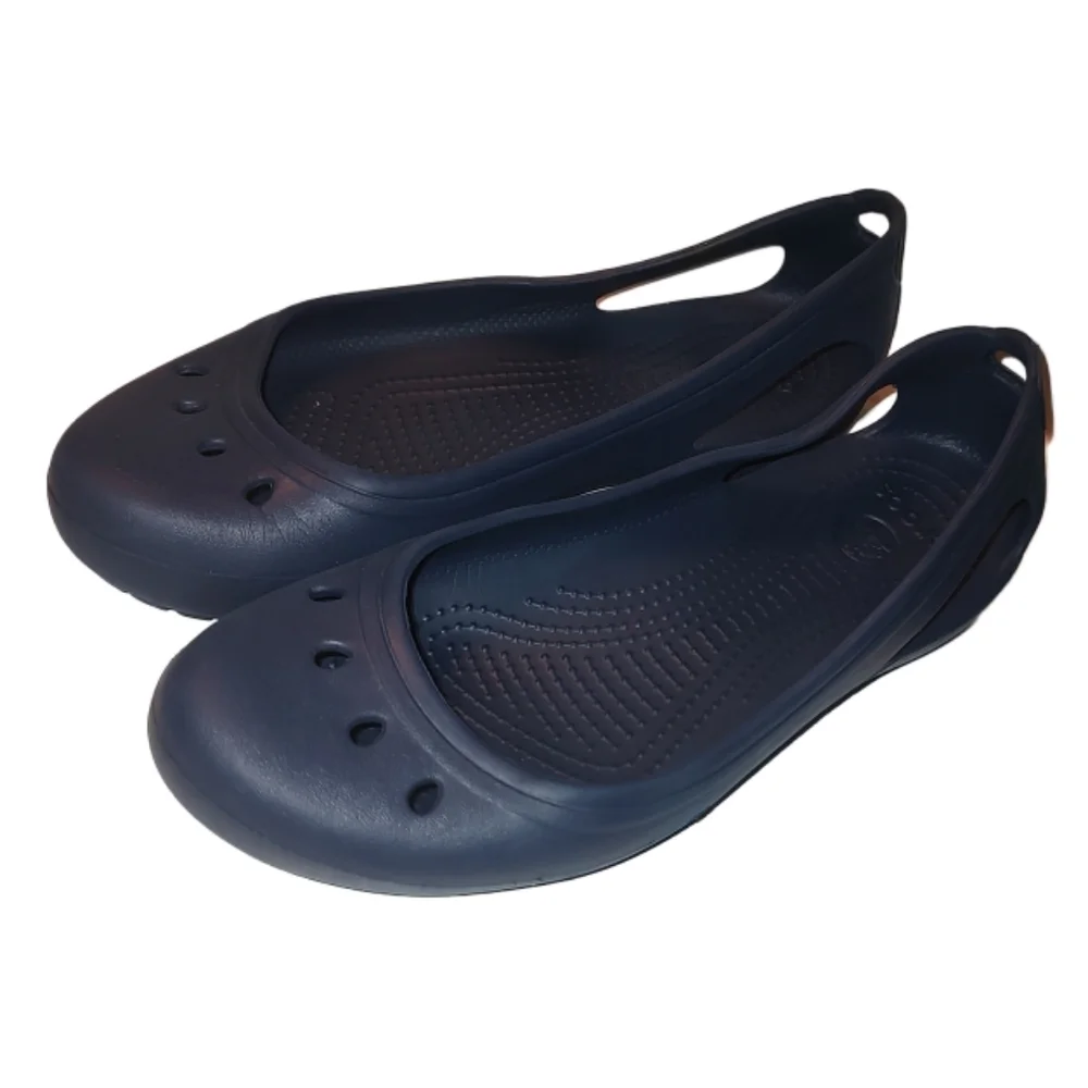 Navy Crocs Kadee Flats